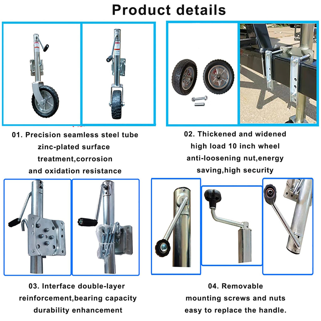 Boat Trailer Jack with Wheels K671