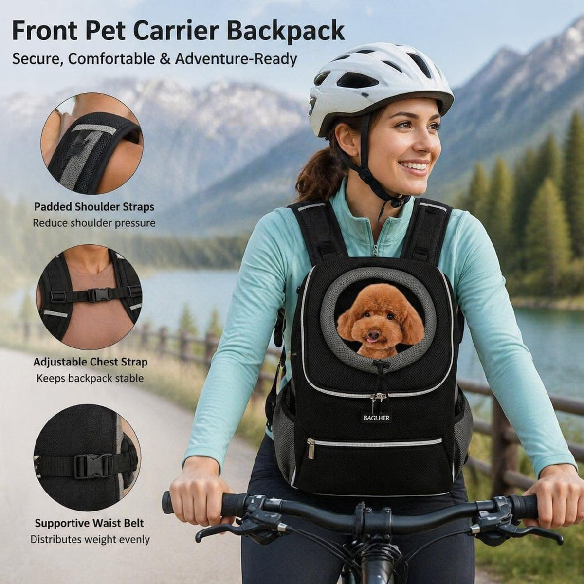 Black Dog Carrier Backpack J97710