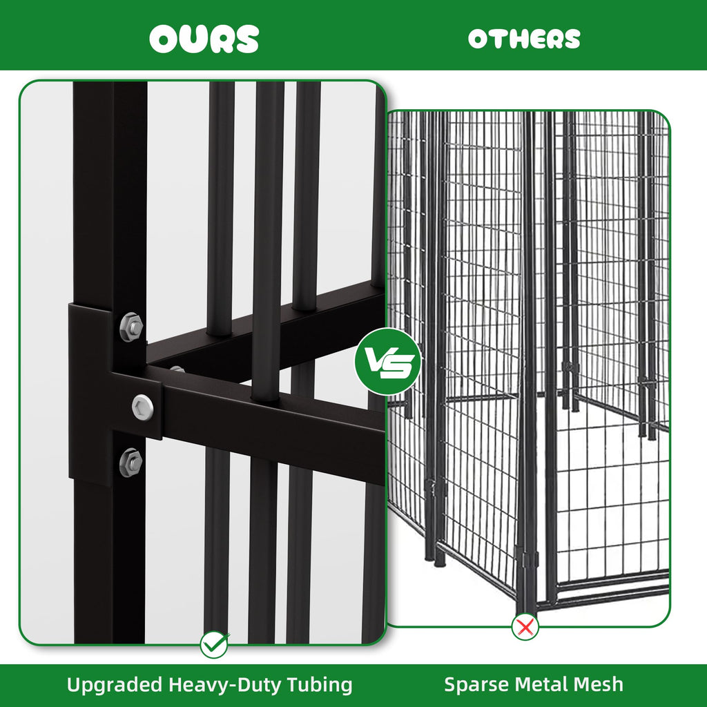 10x20 FT Heavy Duty Outdoor Dog Kennel with Roof G37331