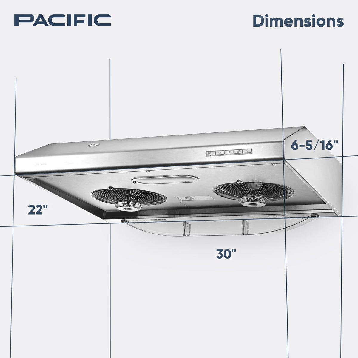 30 Inch 900 CFM Stainless Steel Under Cabinet Range Hood U6270