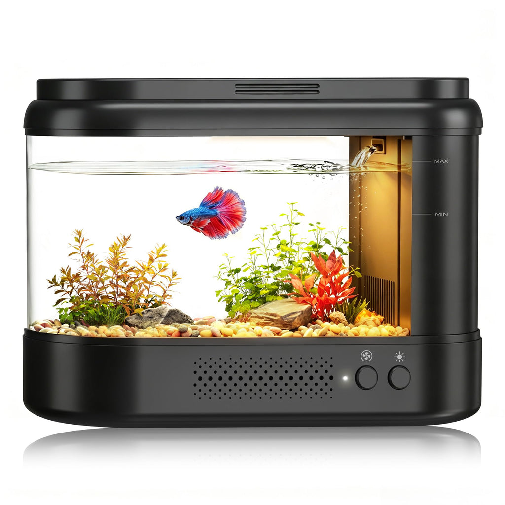Black 1 Gallon Acrylic Aquarium Kit I323
