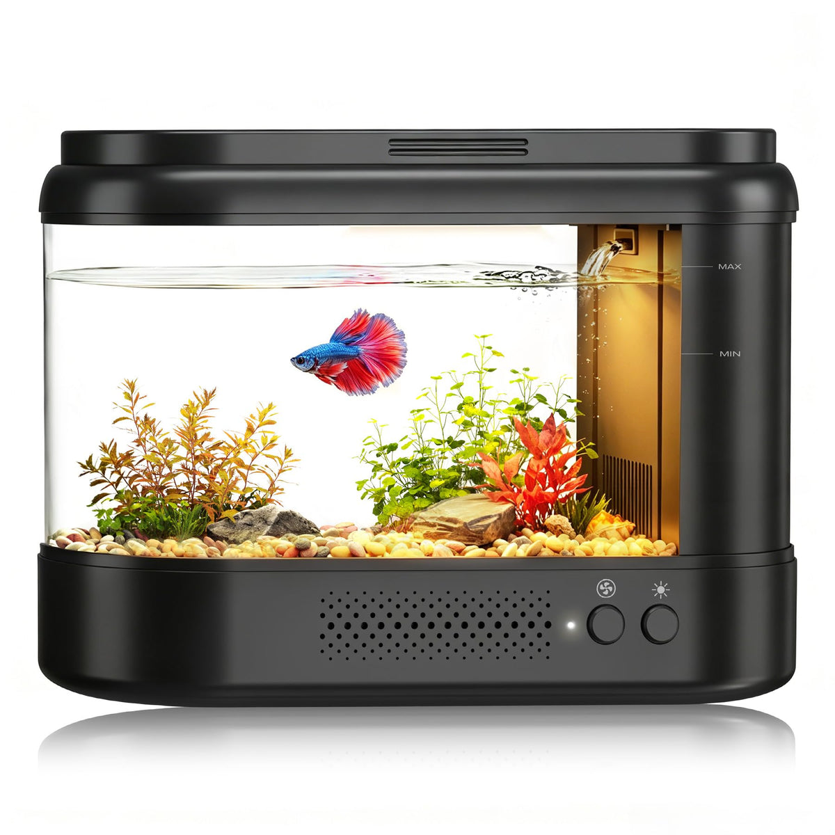 Black 1 Gallon Acrylic Aquarium Kit I323