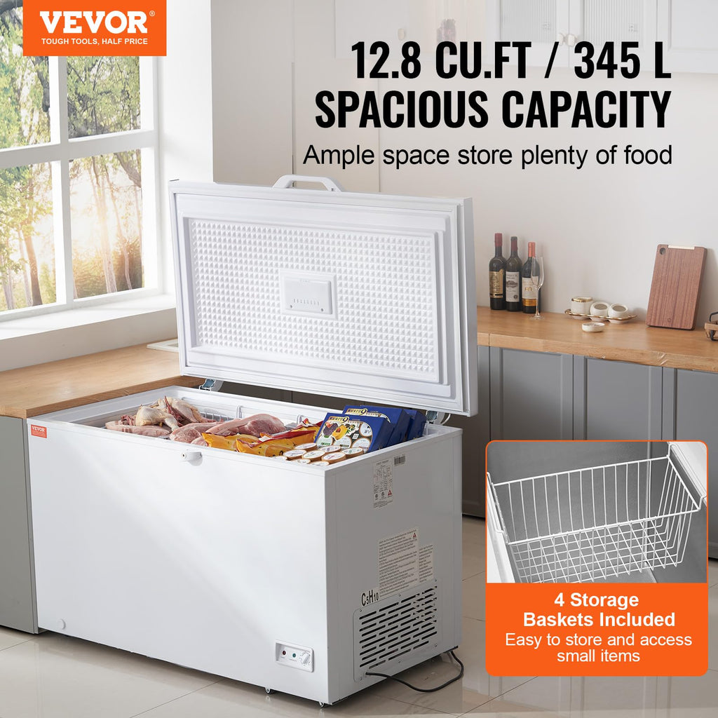 12.8 Cu.ft Chest Freezer with 4 Removable Baskets A804898