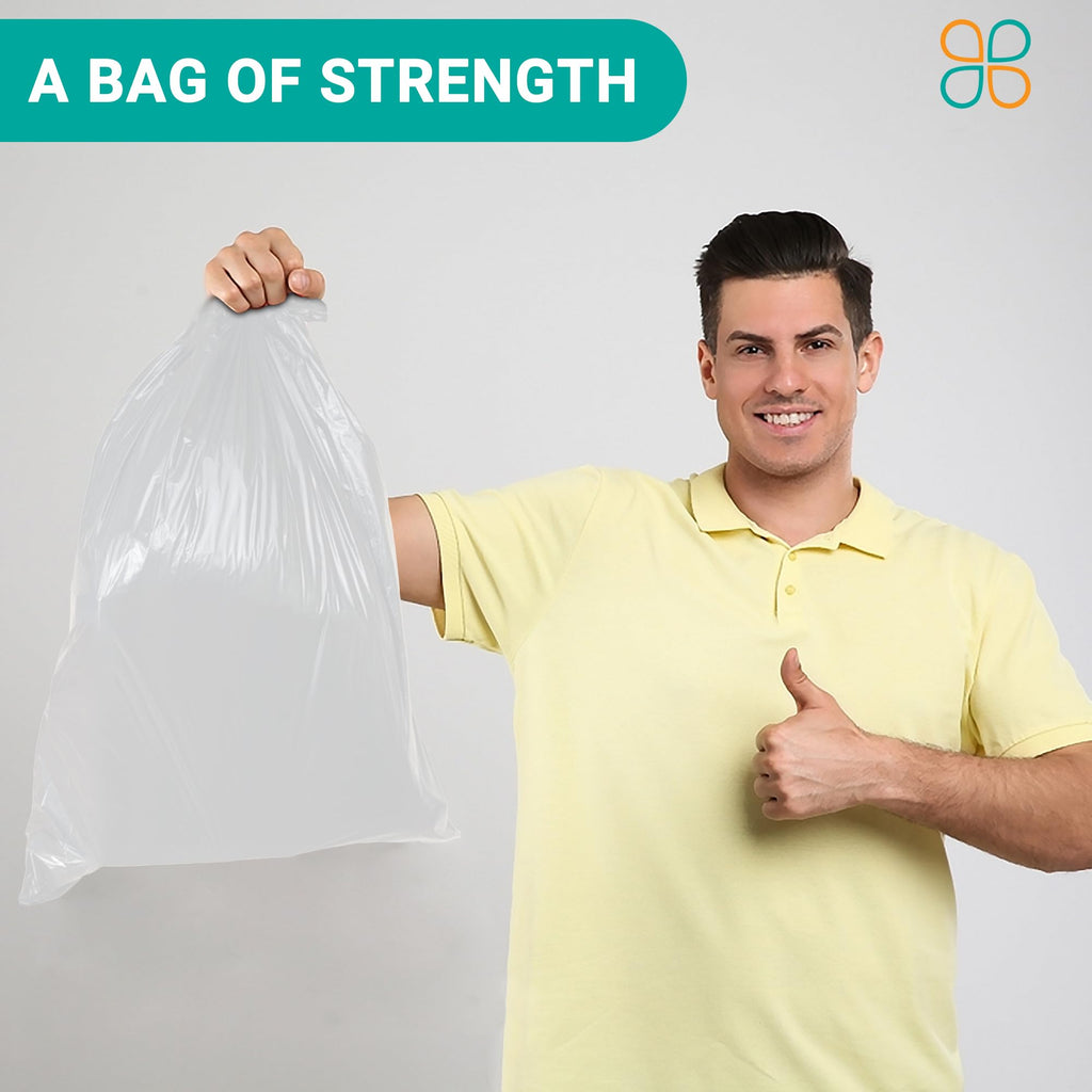 Clear 42-Gallon 4 Mil Contractor Trash Bags E37334