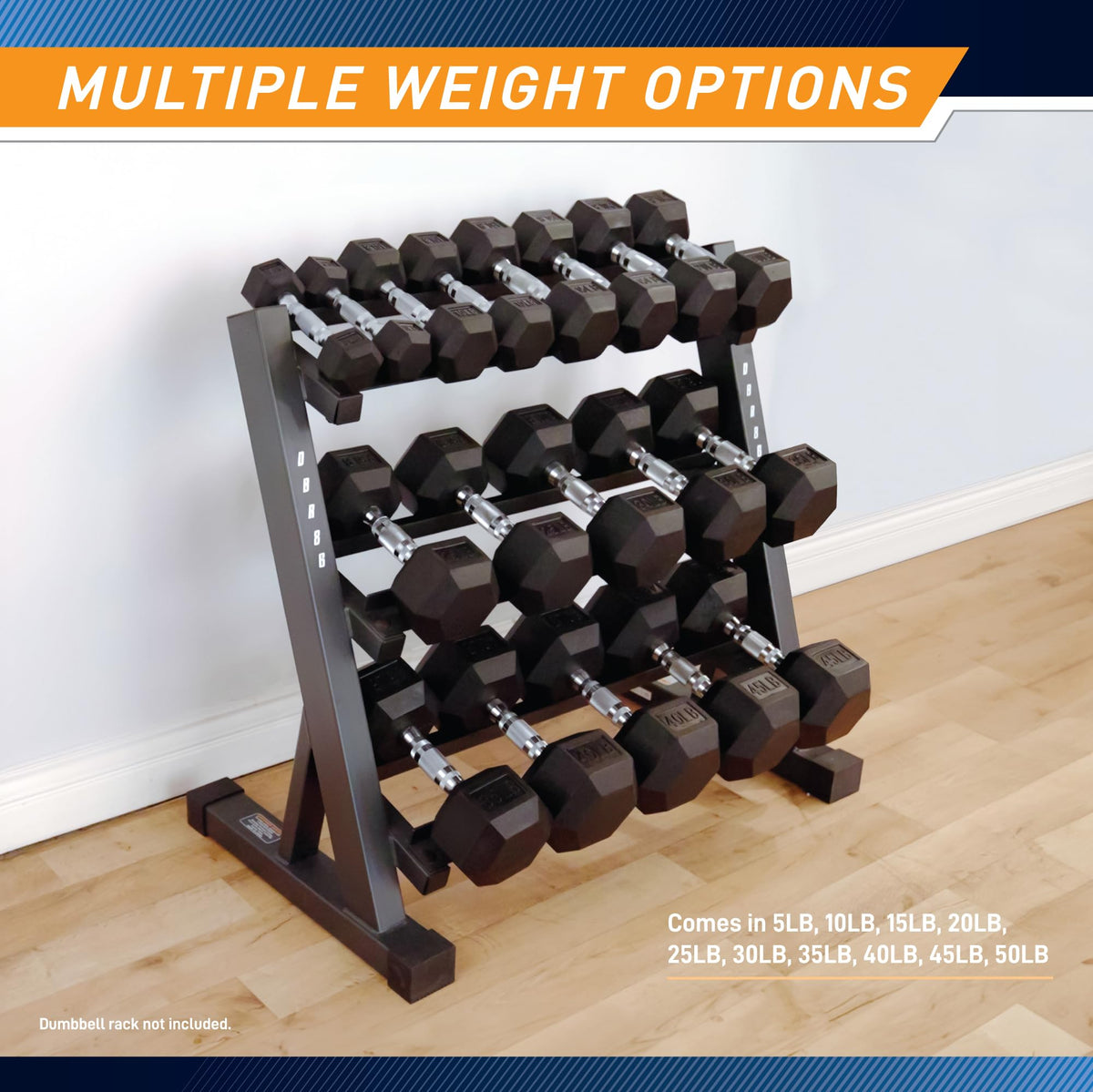 Rubber Hex Dumbbell J904