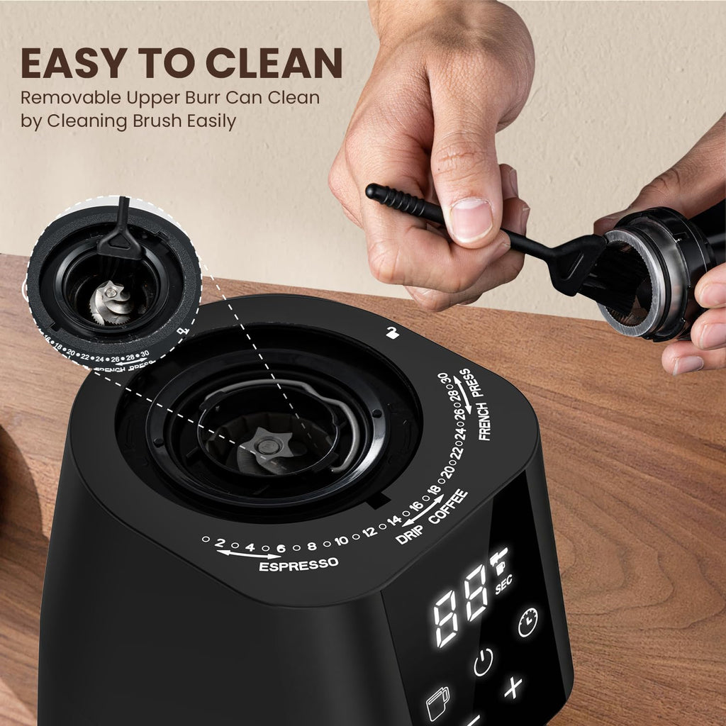 Electric Conical Burr Coffee Grinder, 30 Grind Settings, Black M9693