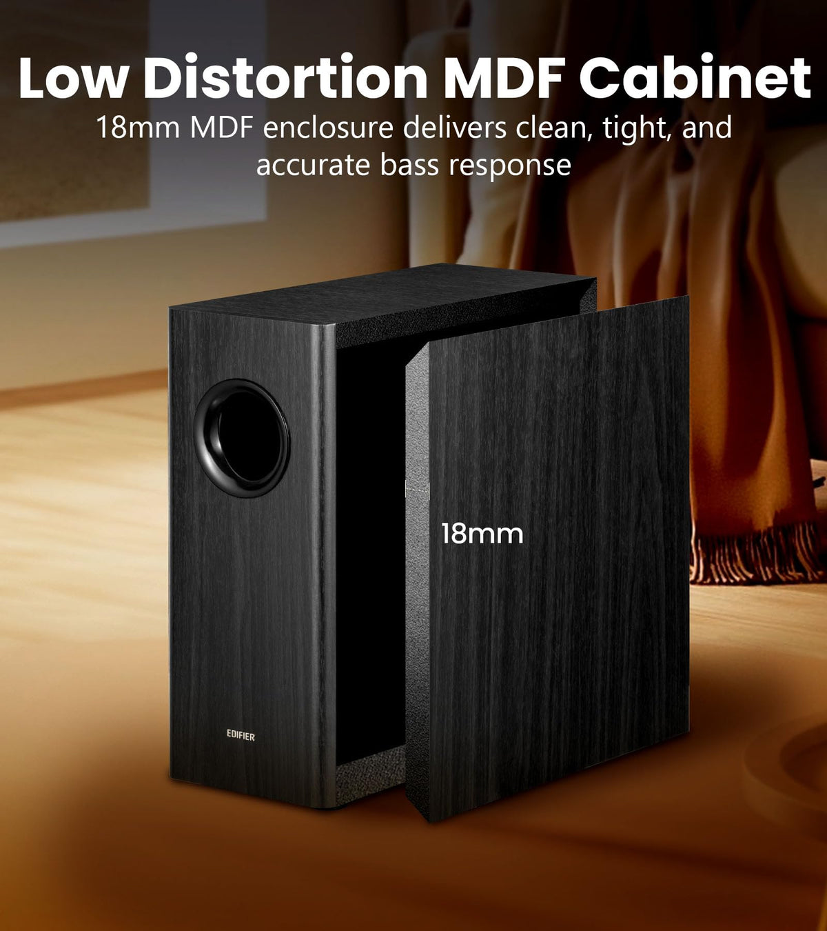 Black Powered Subwoofer C235040