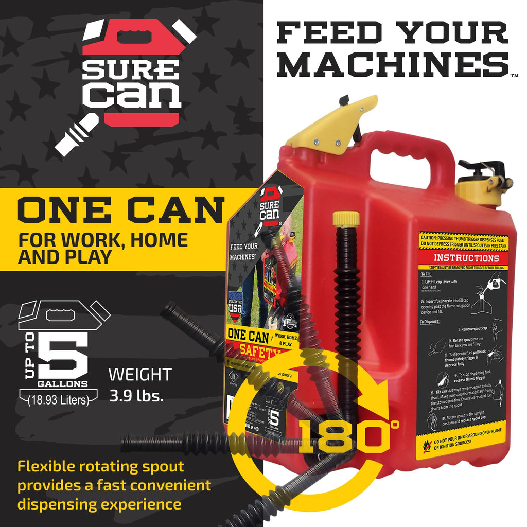 5 Gallon Type II Storage Container with Rotating Spout O932219