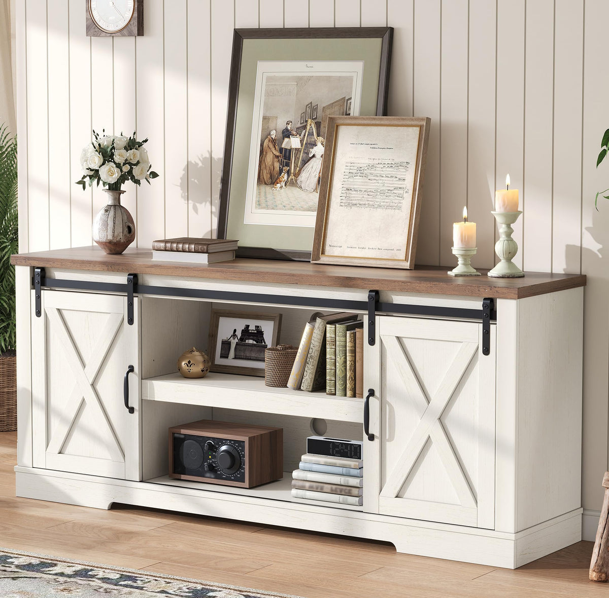 White TV Stand V37403