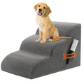 3-Steps Dog Stairs Ramp with Non-Slip Waterproof Fabric Cover E272