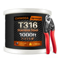 Black Stainless Steel Cable 1000FT J2165