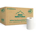 White 1-Ply Hardwound Paper Towels, 6 Rolls L3571