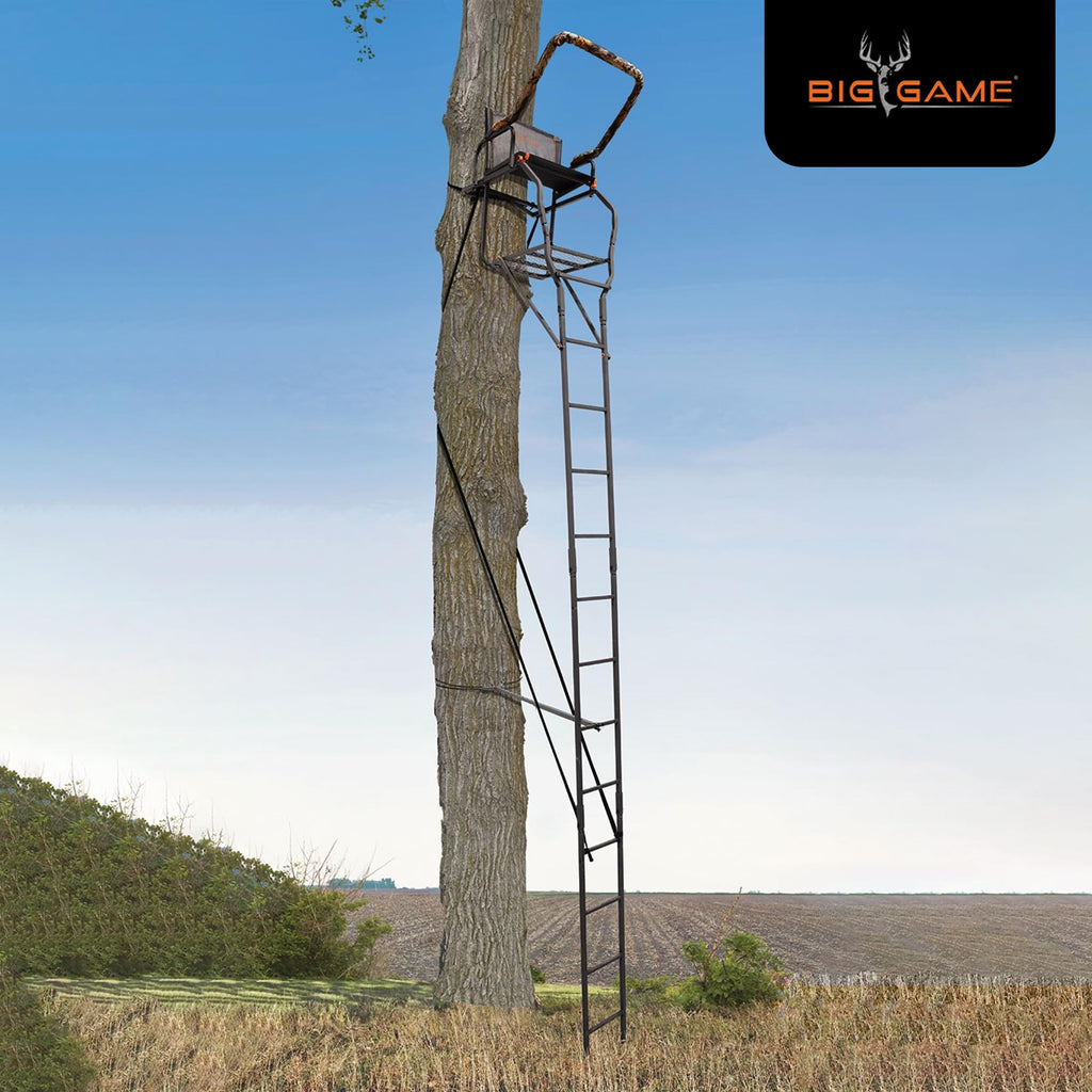 Ladder Treestand with Flip Back Seat D12701