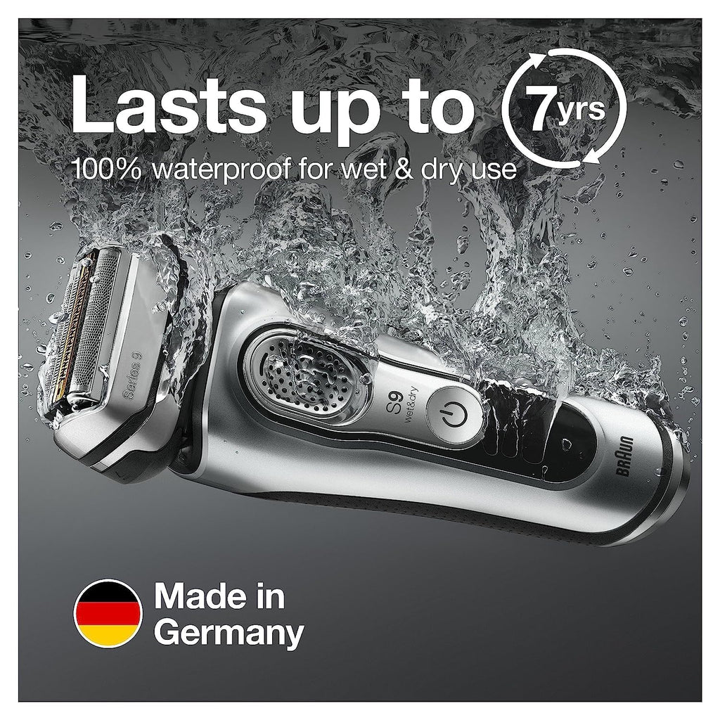 Electric Razor for Men, Waterproof Foil Shaver, Wet & Dry Shave, Silver N381