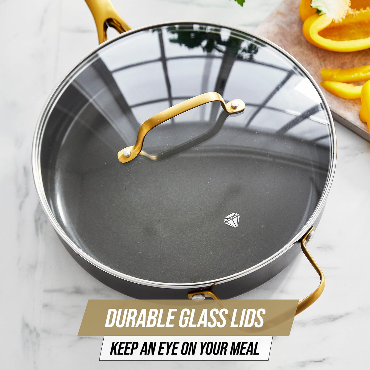 12 Piece Ceramic Nonstick Cookware Set W5558