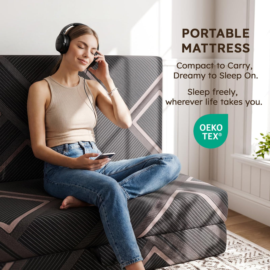 4 Inch Trifold Memory Foam Mattress A339153