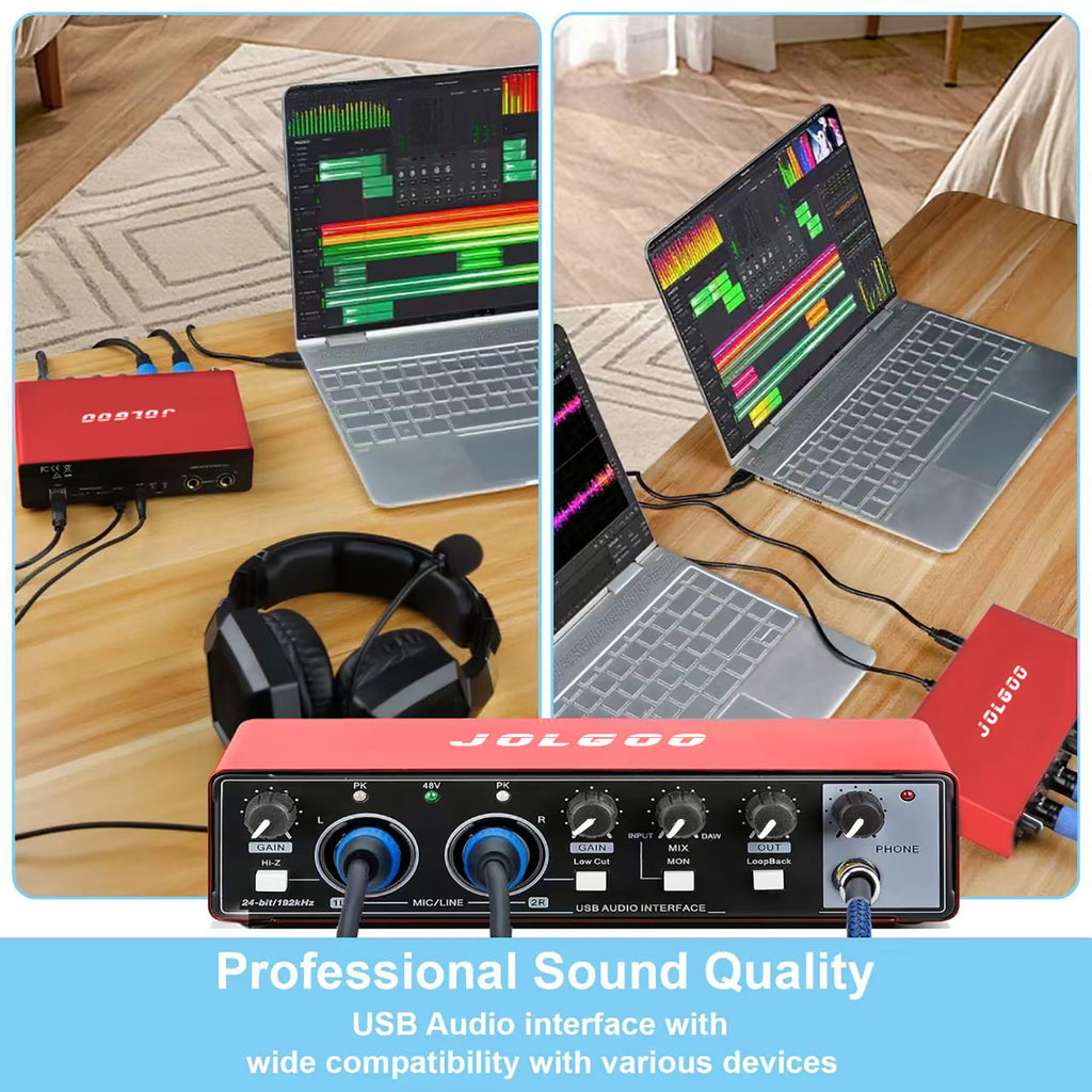 USB Audio Interface, Red 24-Bit/192kHz T784