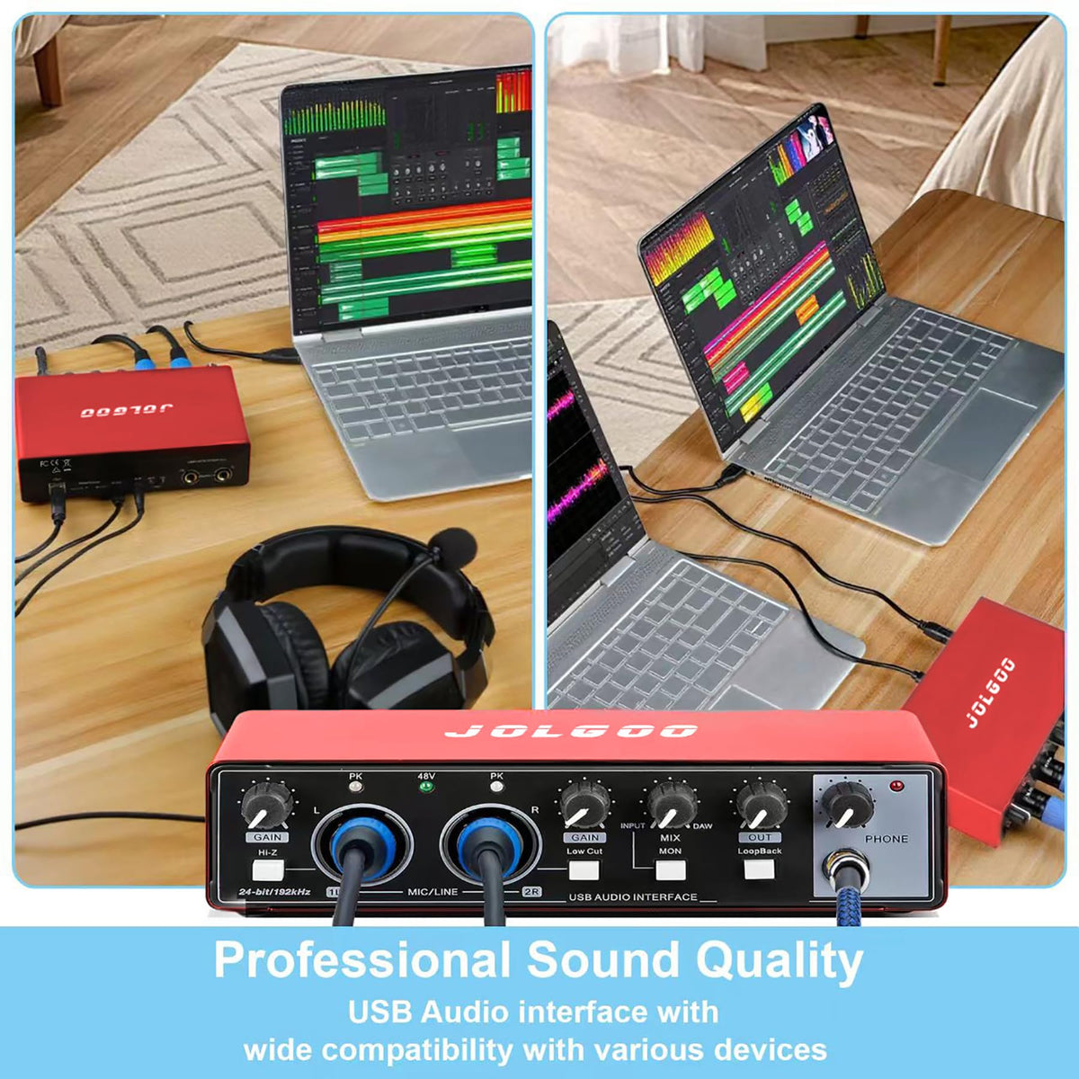 USB Audio Interface, Red 24-Bit/192kHz T784