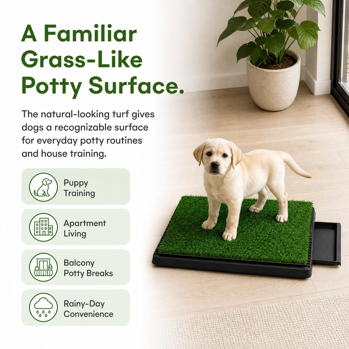 25 x 20 in Dog Grass Pad with Tray E79474