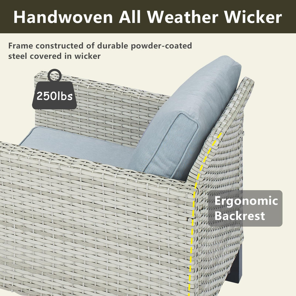 Wicker Patio Furniture Set of 5 F870