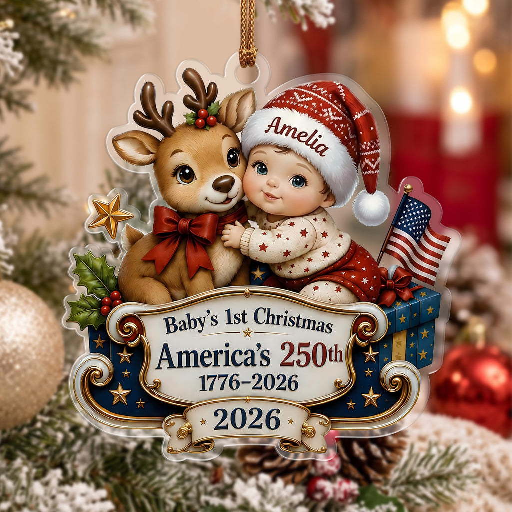 Personalized Baby's 1st Christmas Ornament 2026 L874814