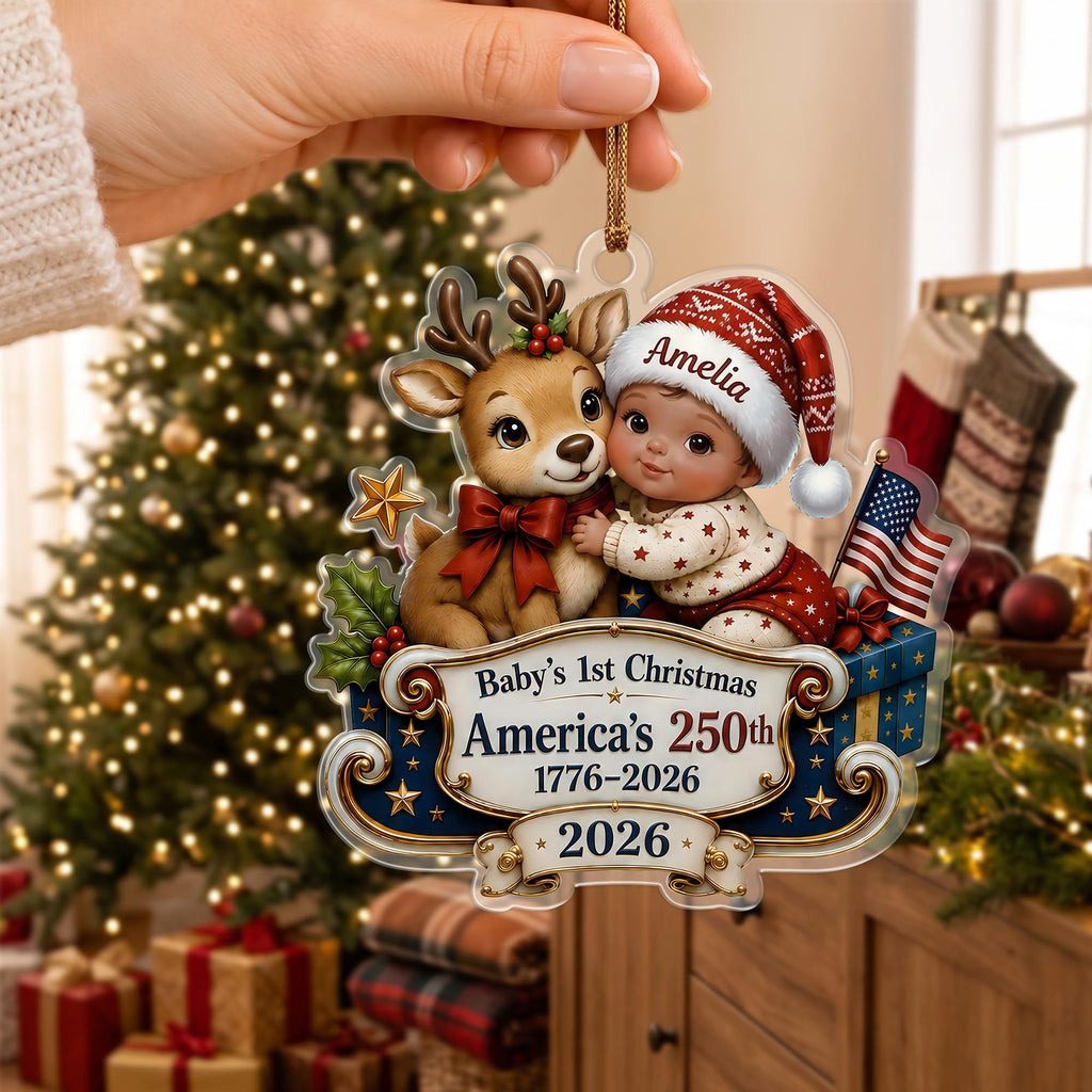 Personalized Baby's 1st Christmas Ornament 2026 L874814
