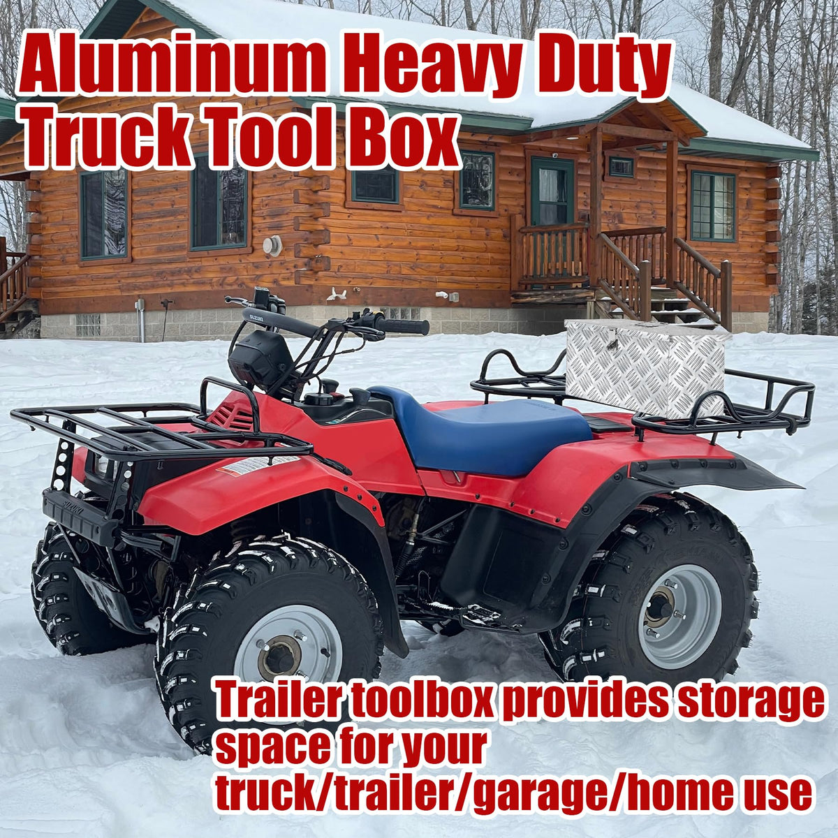 16 Inch Aluminum Waterproof Truck Tool Box with Lock and Keys Y99998