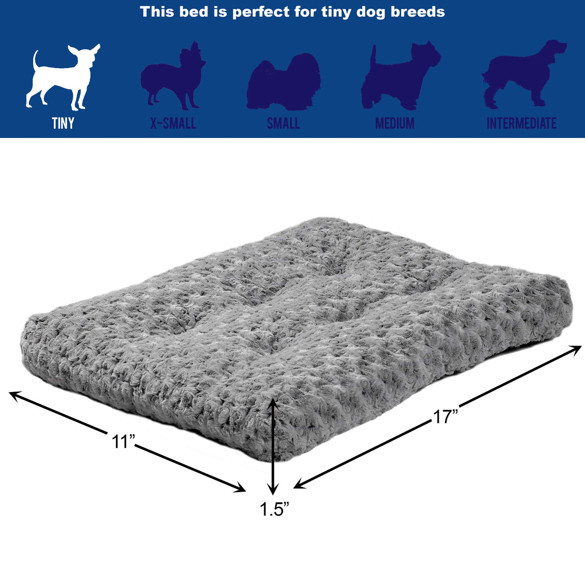 Gray Ombré Swirl Plush Pet Bed P306