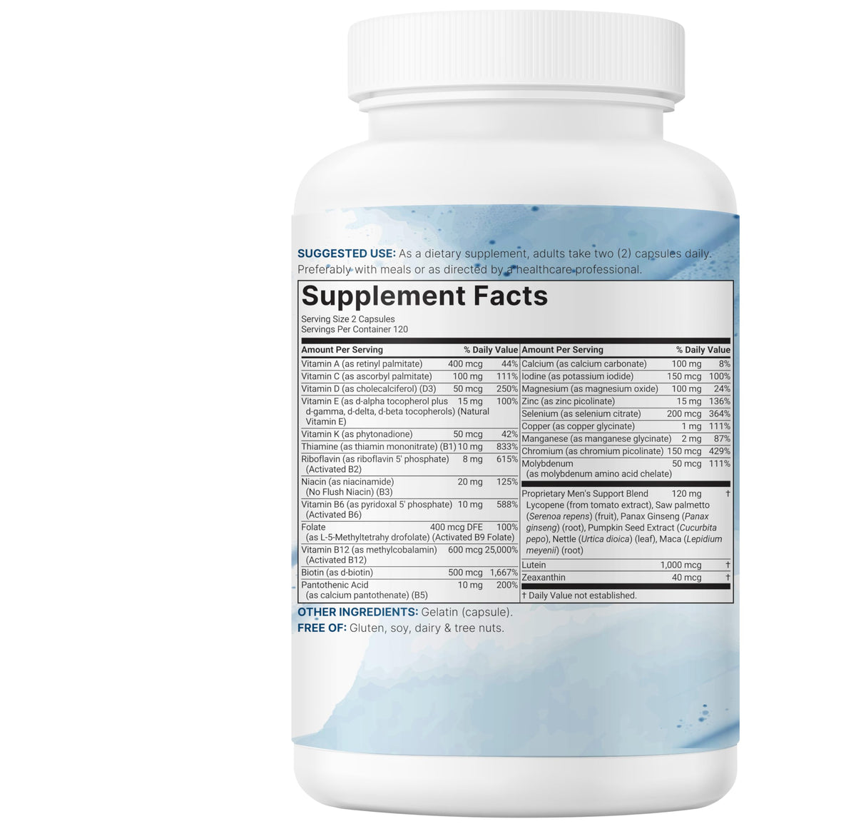 240 Capsules Multivitamin with B Complex & Methylfolate W9981