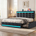 Queen Bed Frame with 4 Storage Drawers G625