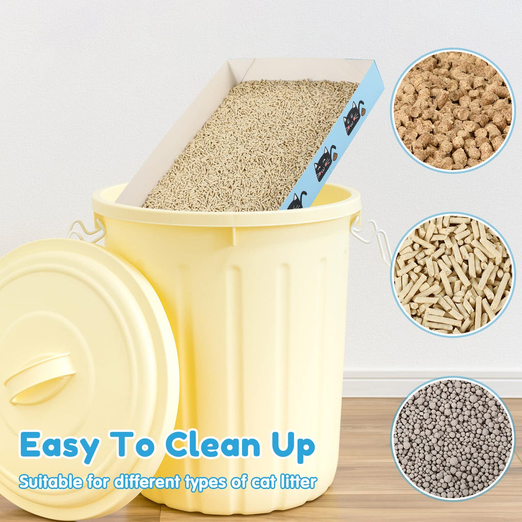 30 Pack Disposable Litter Boxes with Scoop G553