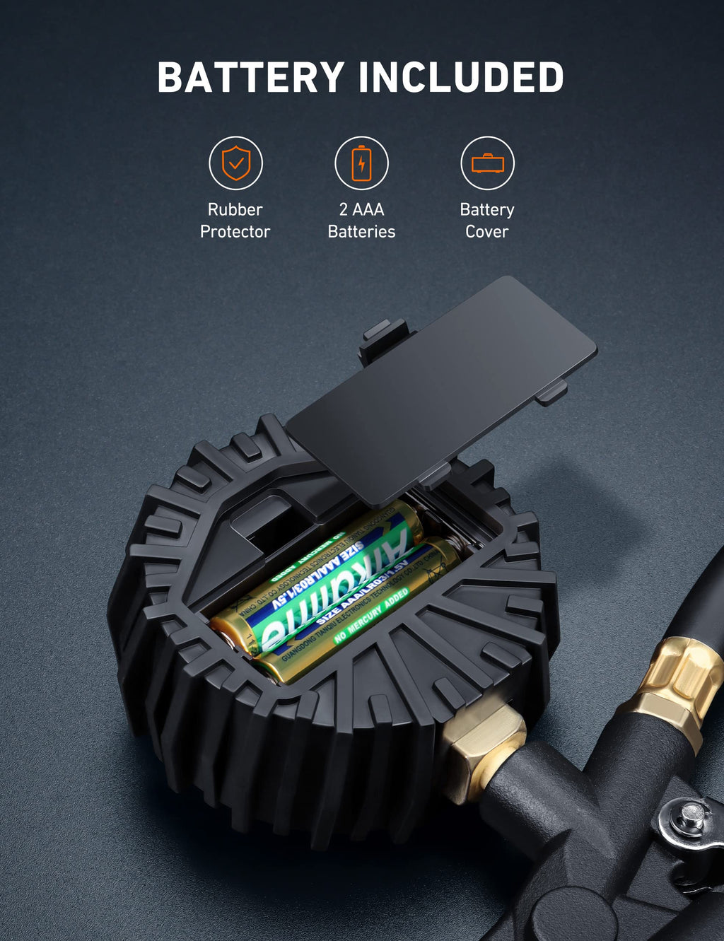 Digital Tire Pressure Gauge with Inflator 3-250 PSI U9888