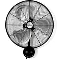 Black 20in 3 Speed Oscillating Wall Fan H44566