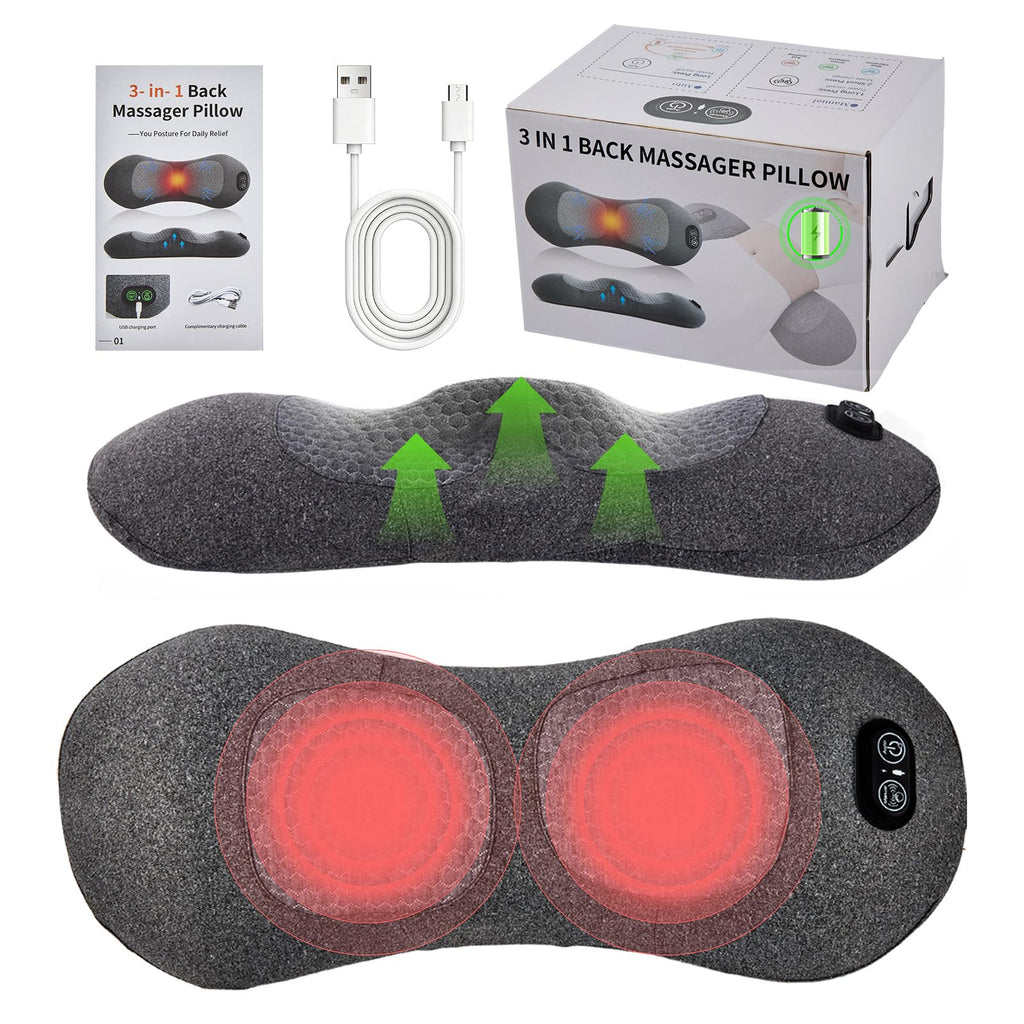 Back Massager with Heat, Vibration, Airbag Stretch J508