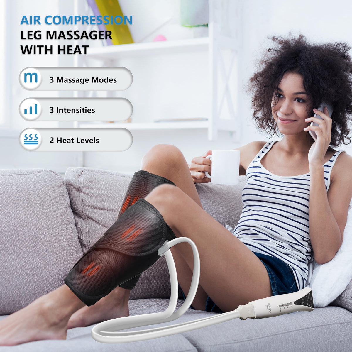 Heated Leg Compression Massager T726656