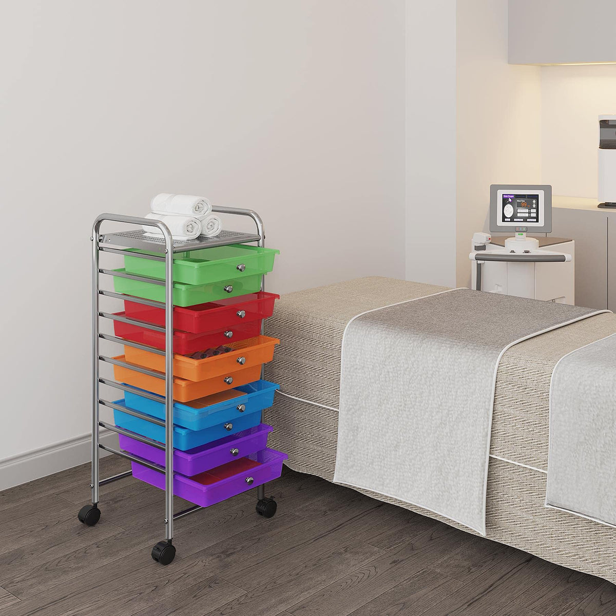 10 Drawer Rolling Storage Cart with Wheels X457