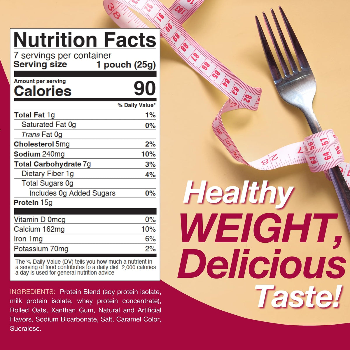 High Protein Sugar Free Instant Oatmeal 7ct F778