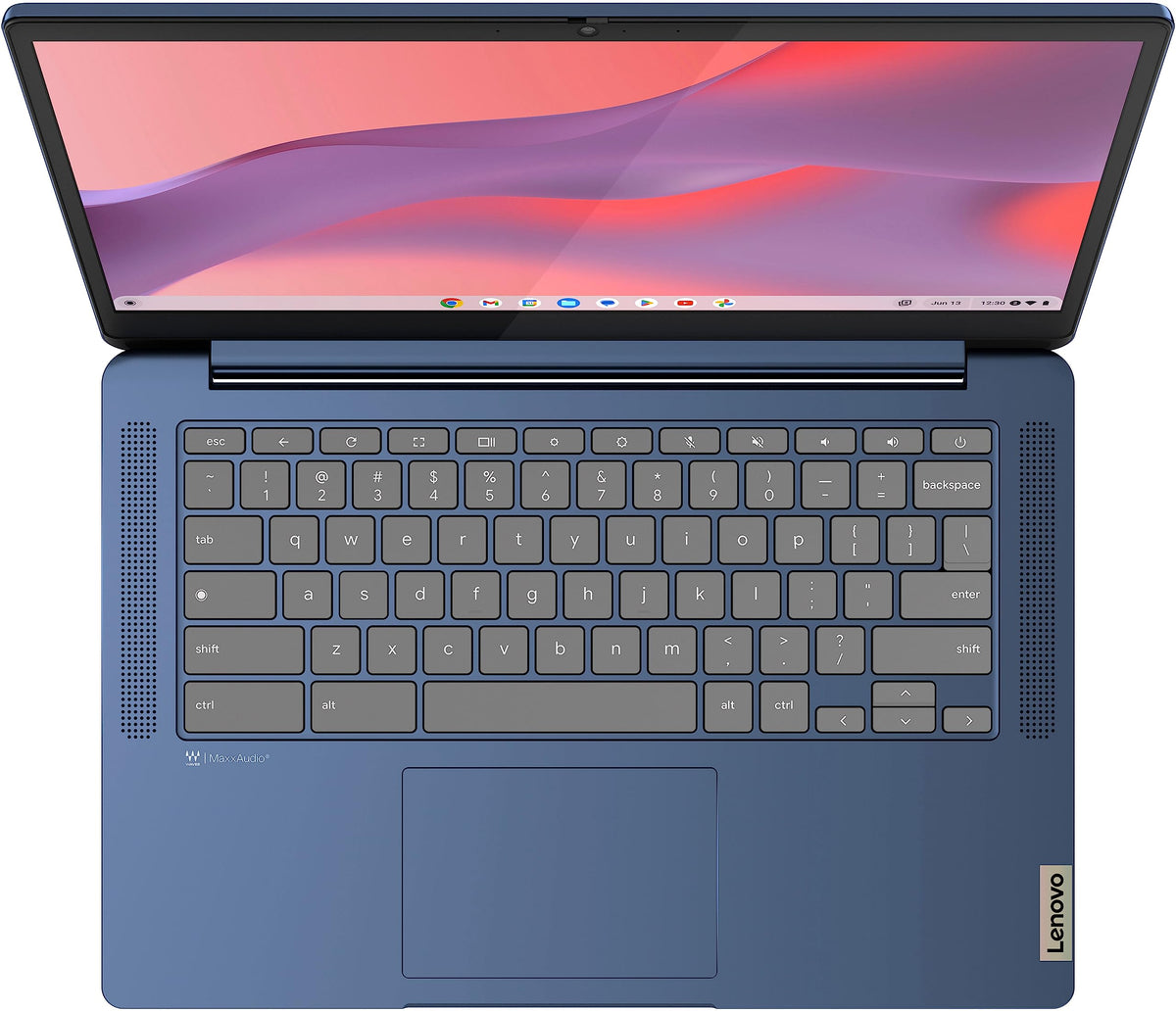14'' FHD Touchscreen Slim Light Laptop Computer, 4GB RAM, 64GB eMMC, Chrome OS, Abyss Blue C132