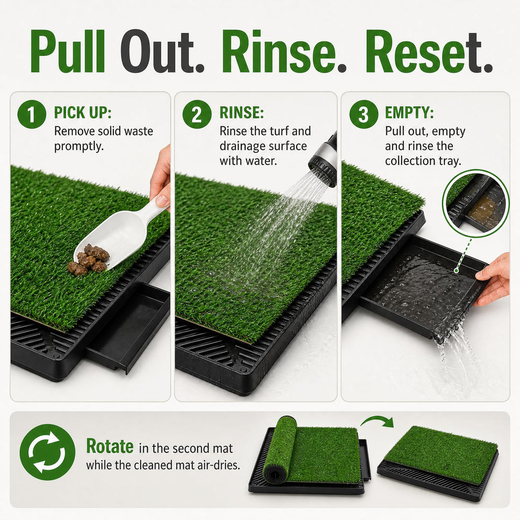 25 x 20 in Dog Grass Pad with Tray E79474