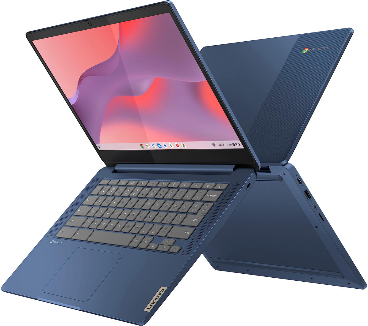 14'' FHD Touchscreen Slim Light Laptop Computer, 4GB RAM, 64GB eMMC, Chrome OS, Abyss Blue C132
