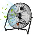 20" High Velocity Floor Fan, 4800 CFM Heavy Duty Industrial Metal Fan with 3 Speeds D1039