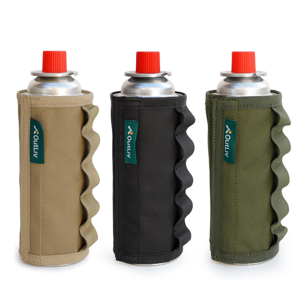 Tactical Outdoor Protective Canister Sleeve for 8oz Butane Fuel Canisters Pack of 12 Woodland Green P984