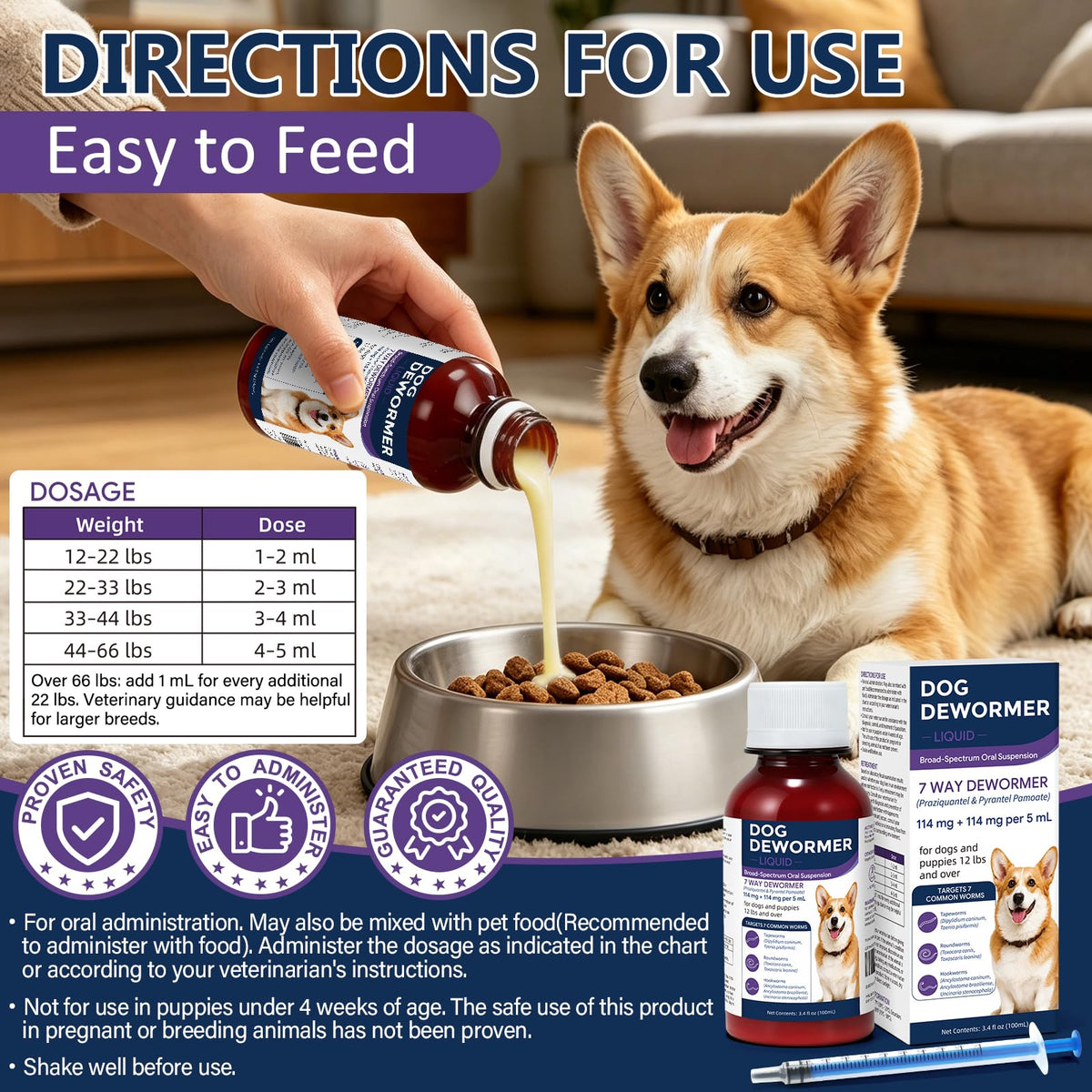 7 Way Dog Dewormer 3.4 fl oz U549
