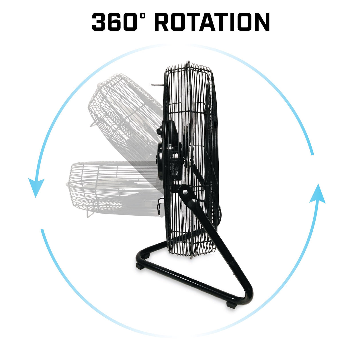 20" High Velocity Electric Floor Fan with 3-Speeds P76239