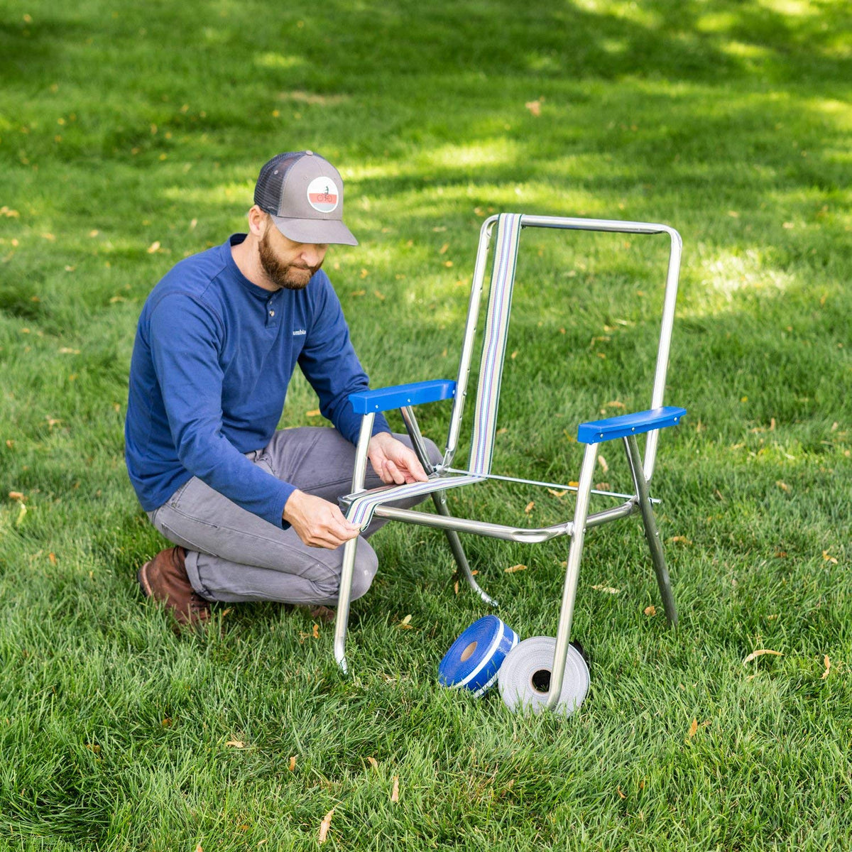 Replacement Lawn Chair Webbing, UV-Resistant Polypropylene V784