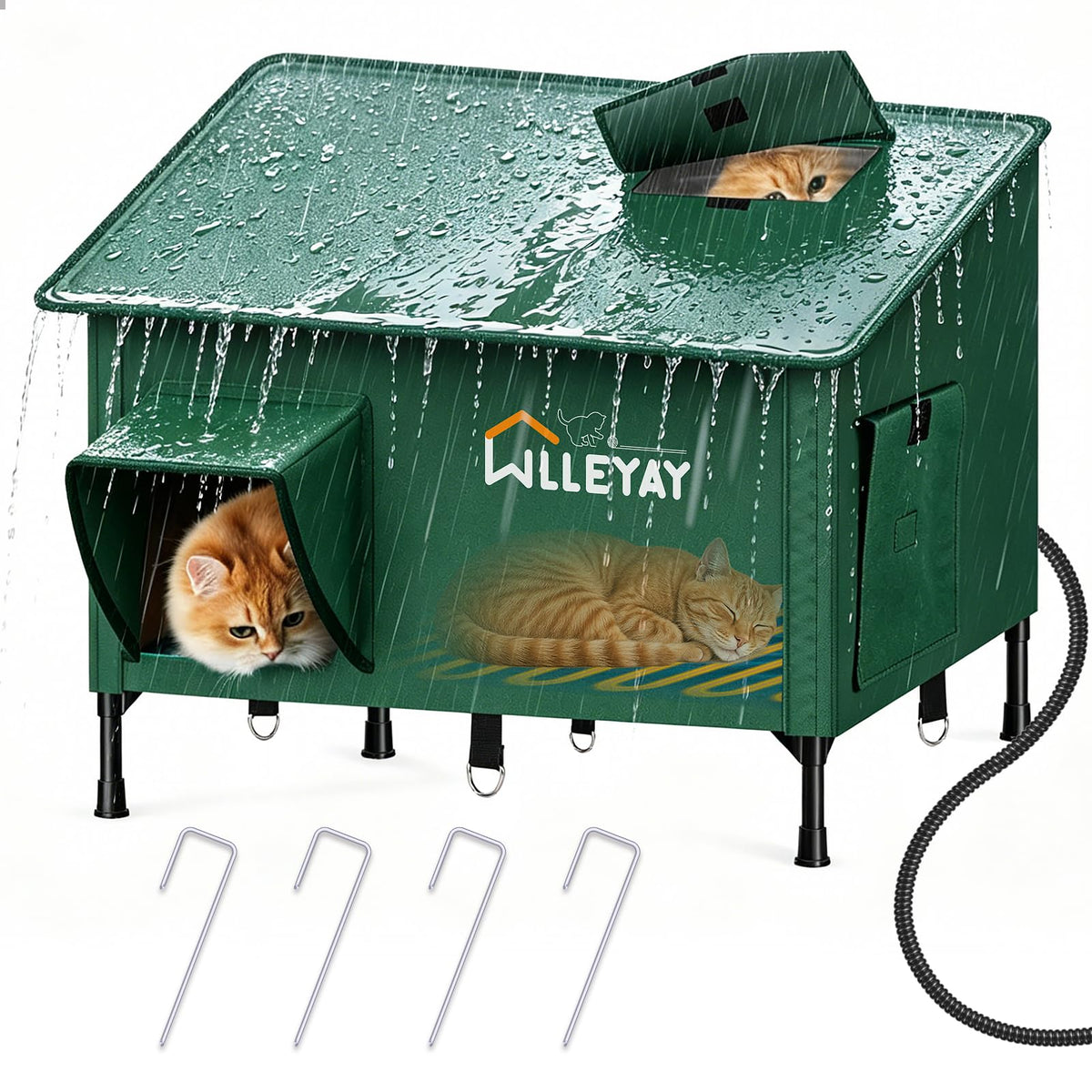 Extra Large Collapsible Heated Cat House Q6422