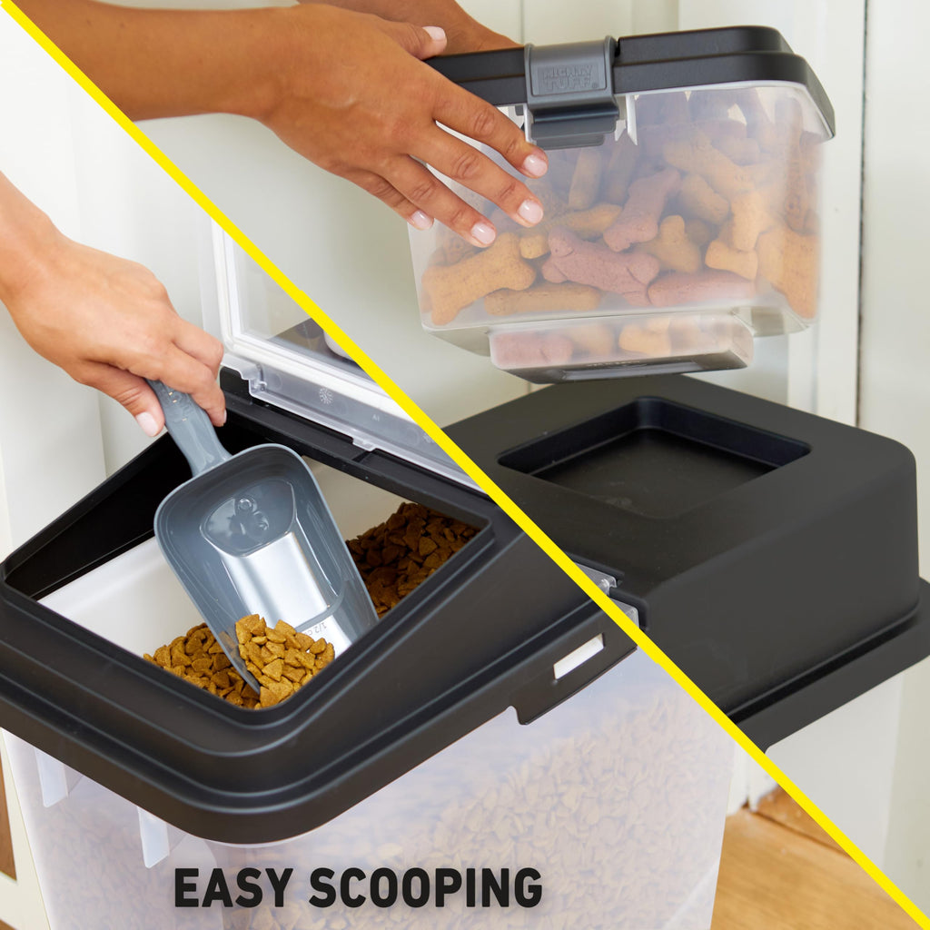 Airtight Dog Food Storage Container with Treat Container and Scoop A3721