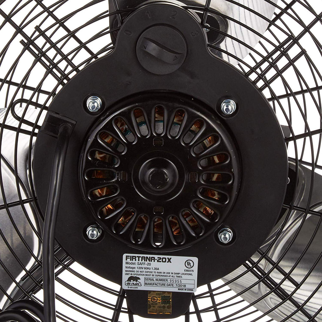 20" High Velocity Electric Floor Fan with 3-Speeds P76239
