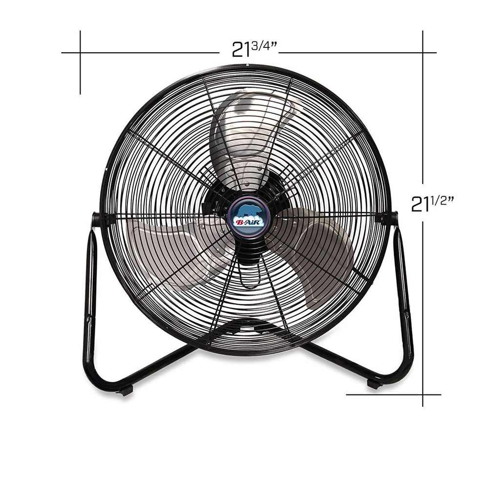 20" High Velocity Electric Floor Fan with 3-Speeds P76239