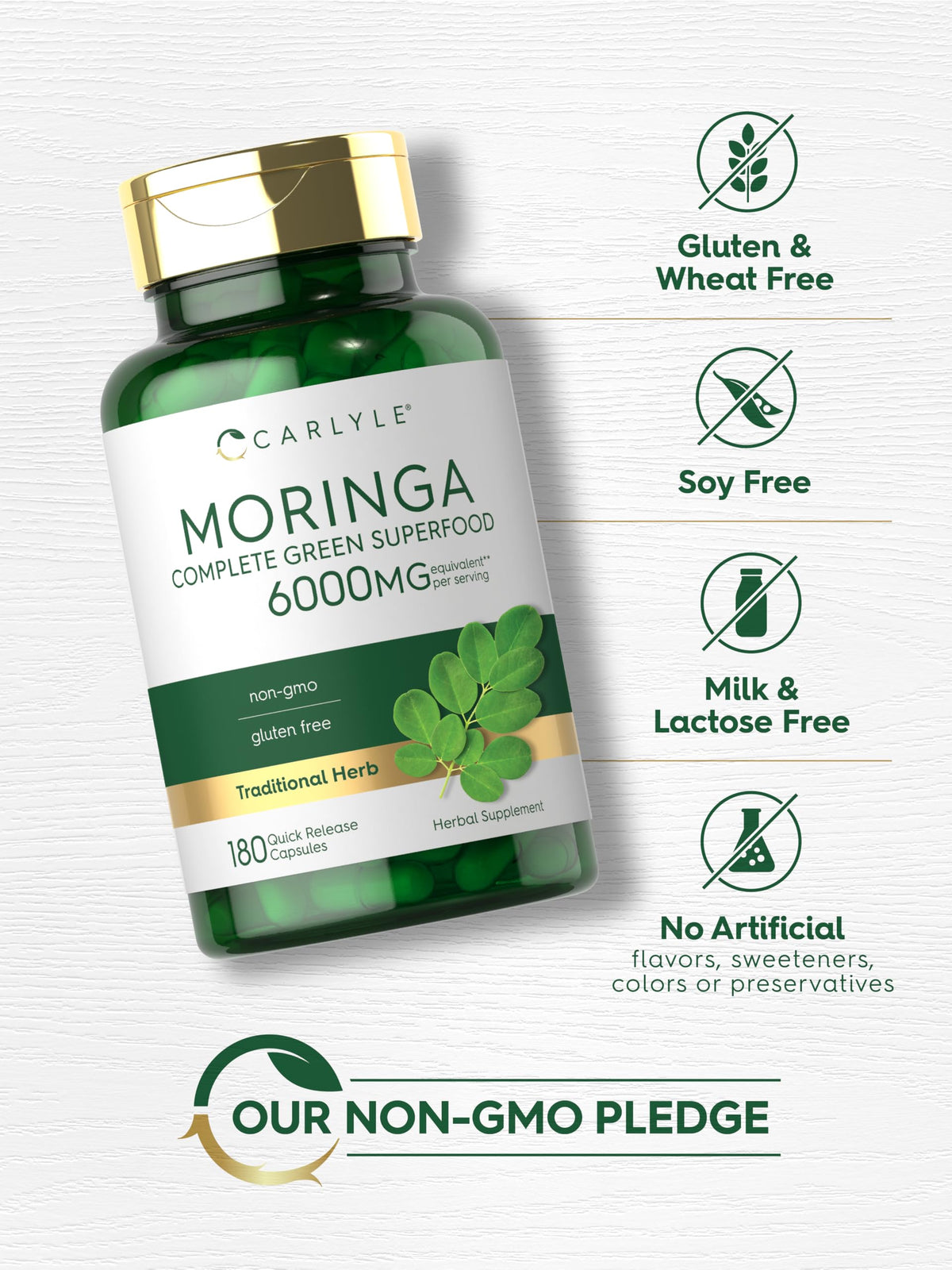 Moringa Oleifera Supplement 180 Capsules A300037